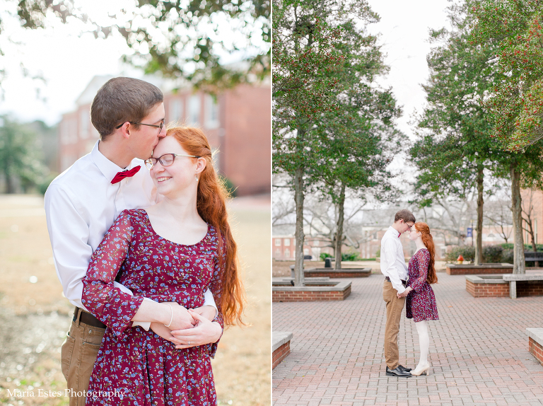 Wake Forest Winter Engagement Photography
