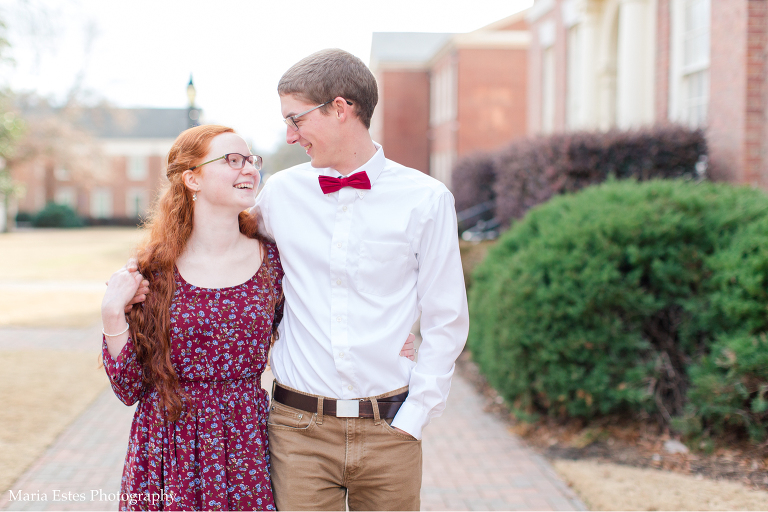 Wake Forest Winter Engagement Photography